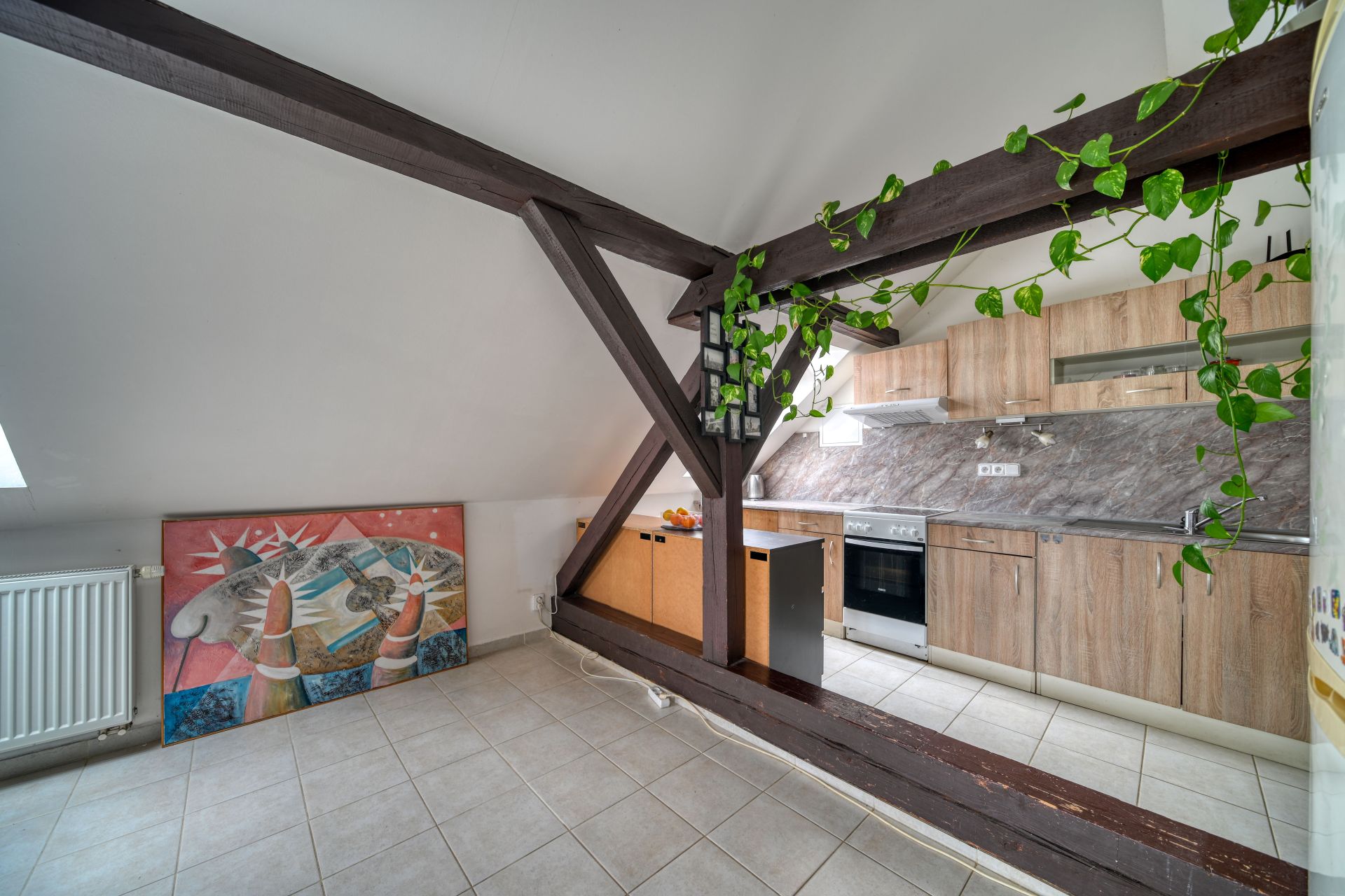 Pronájem podkrovního bytu 1+kk o velikosti 53 m² v Poděbradech, ulice Za Mlékárnou