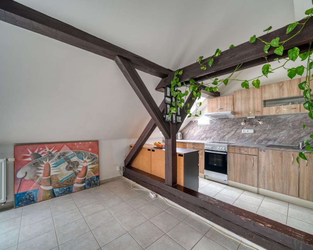 Pronájem podkrovního bytu 1+kk o velikosti 53 m² v Poděbradech, ulice Za Mlékárnou